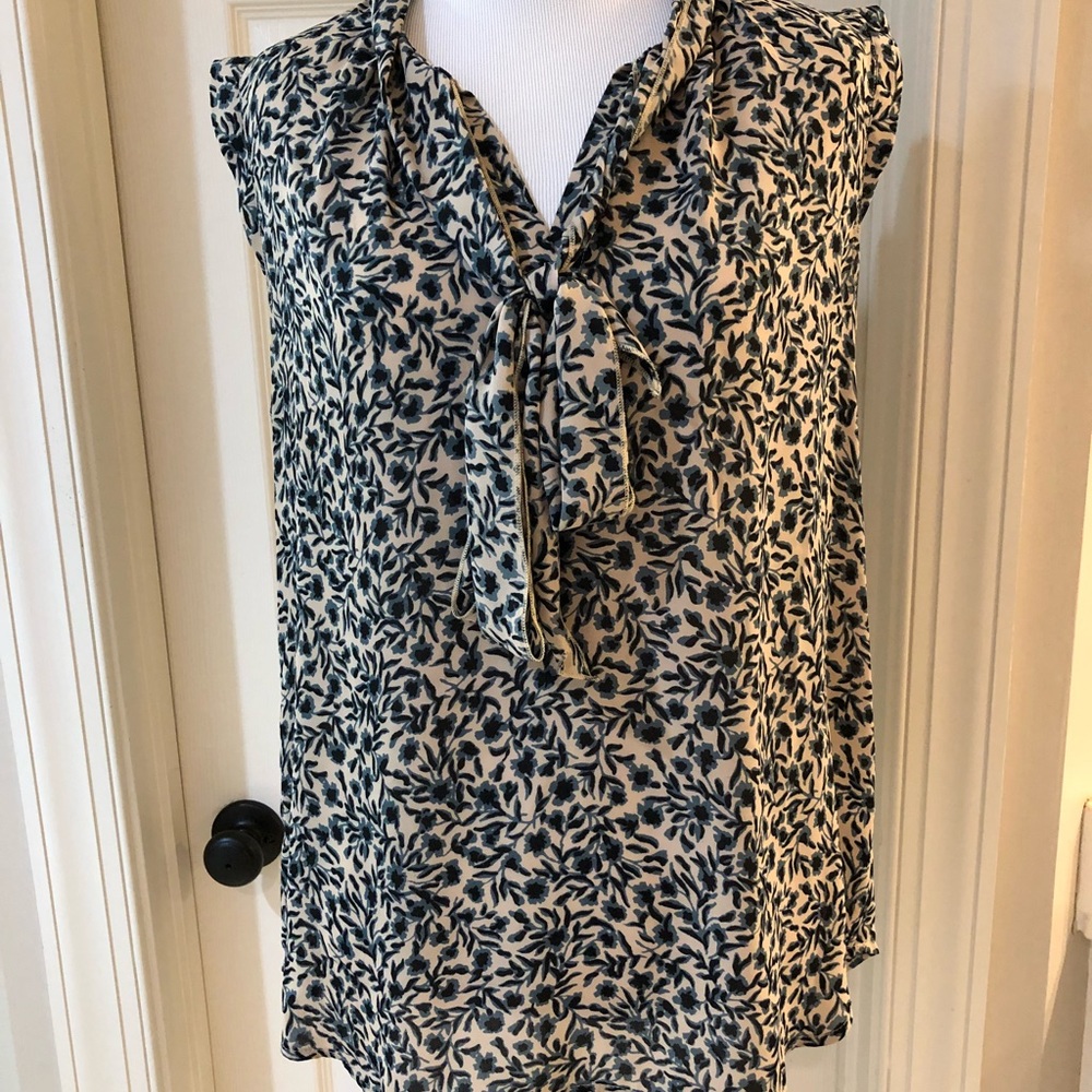 Ann Taylor Loft blouse with tie around neck